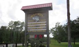 The sign for Trout Creek Fish Camp on State Road 13-North, west of St. Augustine.