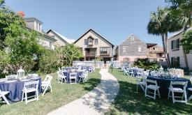 Outdoor reception at Ximenez-Fatio House in St. Augustine, Florida