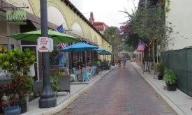 Aviles Street boasts many art galleries and sidewalk cafes.