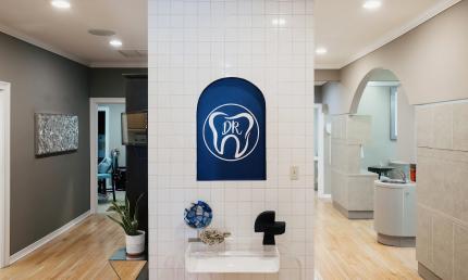 The entrance to the treatment rooms at Dental Remedies