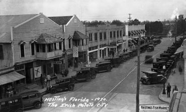 Downtown Hastings, Florida around 1920