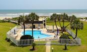 Tradewinds Condos pool and beach views in St. Augustine, FL. 