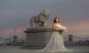 Showcasing a Tebault Bridal gown by the Bridge of Lions in St. Augustine, Florida.