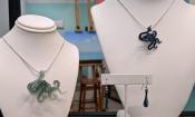 Jewelry that reflects artist Tracy Womack's love of the sea can by found at Dauphin Gallery in St. Augustine.