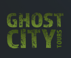 The logo for Ghost City Tours