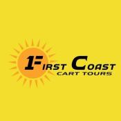The First Coast Cart Tour logo in yellow, black, and orange