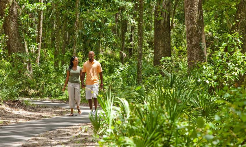 A nature trail at the RiverTown Community along the St. Johns River