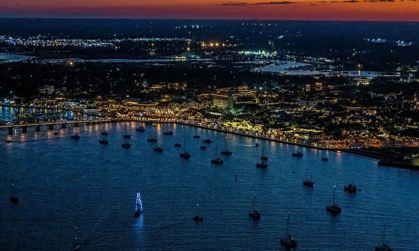 Helicopter Rides - Nights of Lights, downtown St. Augustine