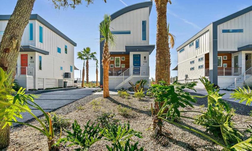 New homes in Lincolnville overlooking the marsh and San Sebastian River