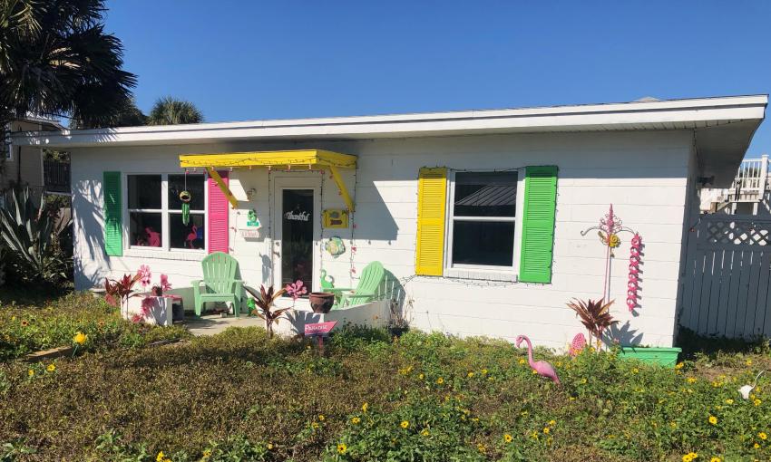 This whimsical cottage can be found near St. Augustine Beach.