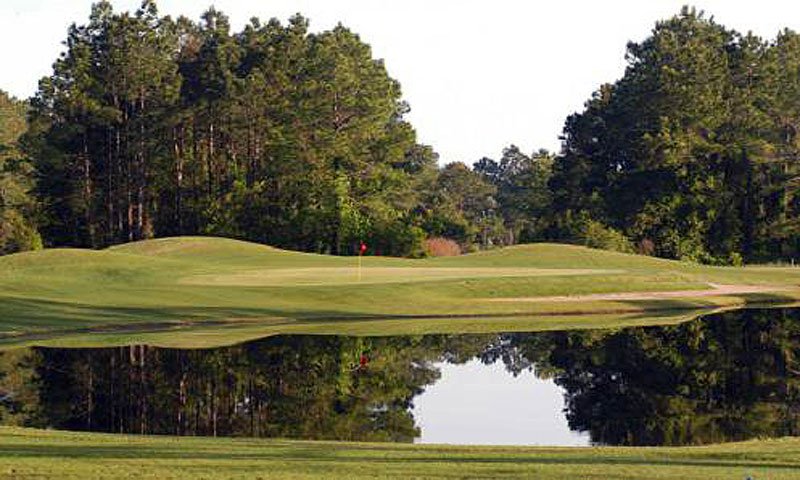 Expertly maintained golf course at St. Johns Golf Club in St. Augustine.