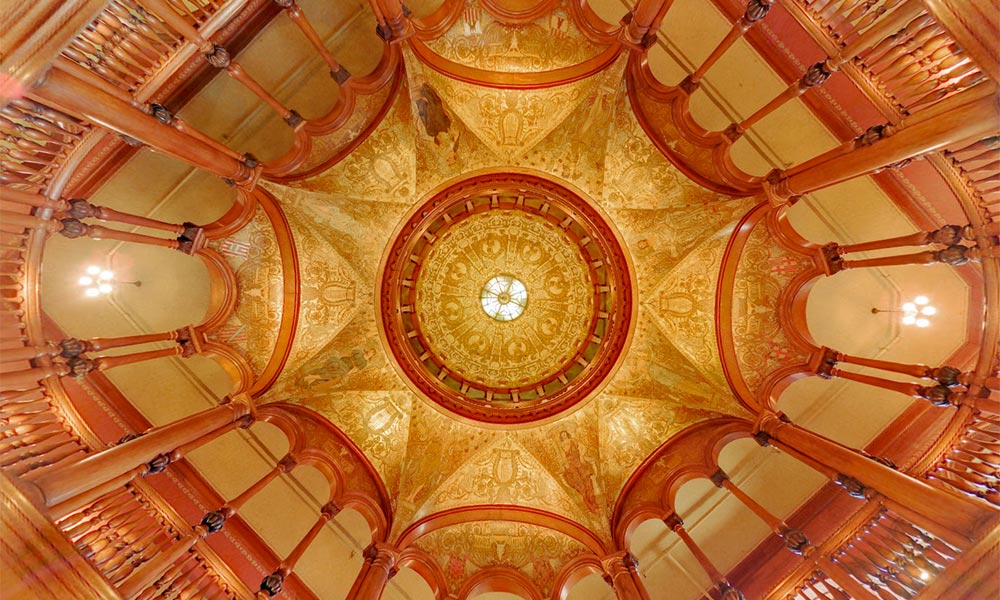 The Rotunda of the former Ponce de Leon Hotel, now Flagler College, in St. Augustine, Florida.