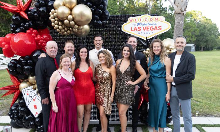A group of guests at the LEAD fundraiser