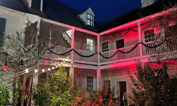 The Ximenez-Fatio House Museum lit for Women in Black